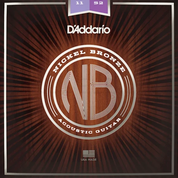 Струны D'Addario NB1152 Nickel Bronze Custom Light 11-52