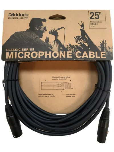 Мікрофонний кабель D'Addario PW-CMIC-25 Classic Series Microphone Cable (7.62m)