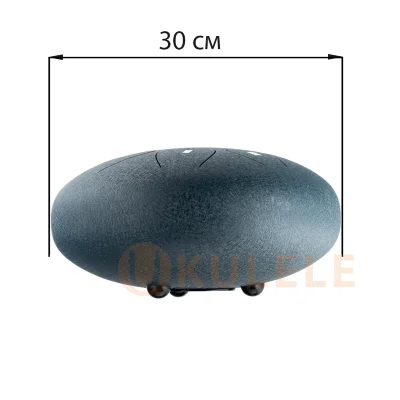 Глюкофон Hluru THL8-12 Navy Blue 12" (30см) 8 нот Tongue Drum Carbon Steel