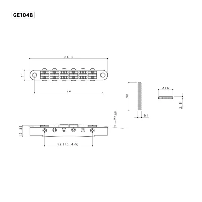 Бридж Gotoh GE104B (C)