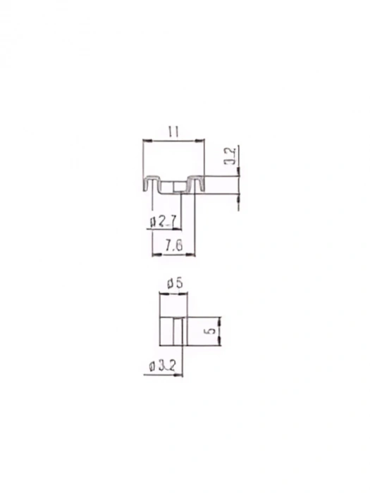 Paxphil HS106 Guitar String Retainer (Chrome)