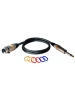 Мікрофонний кабель RockCable RCL30381 D6 F Microphone Cable XLR (f)/TS Jack (1m)