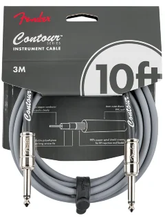 Fender Cable Contour Series 10' Inca Silver