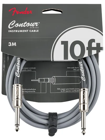 Інструментальний кабель Fender Cable Contour Series 10' Inca Silver