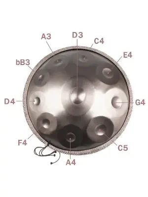 Хендпан Fzone HP22I9N-Purple Handpan Drum 22"