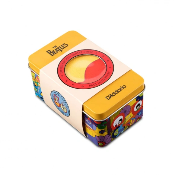 Ремінь для гітари D'Addario 50BTYS01 Yellow Submarine 50th Anniversary Guitar Strap Tin - Paul Ремінь для гітари D'Addario 50BTYS01 Yellow Submarine 50th Anniversary Guitar Strap Tin - Paul