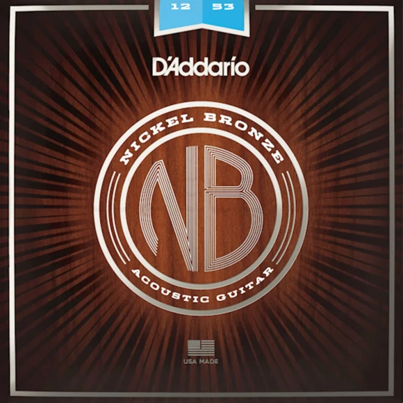 Струны D'Addario NB1253 Nickel Bronze Light 12-53