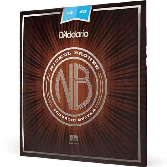 Струни D'Addario NB1253 Nickel Bronze Light 12-53 Струни D'Addario NB1253 Nickel Bronze Light 12-53