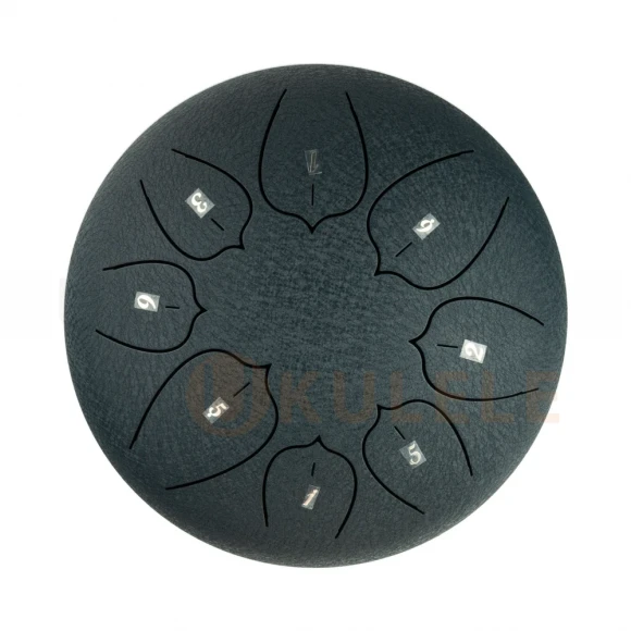 Глюкофон Hluru Huashu THL8-8 Navy Blue 8" (20см) 8 нот Tongue Drum Carbon Steel