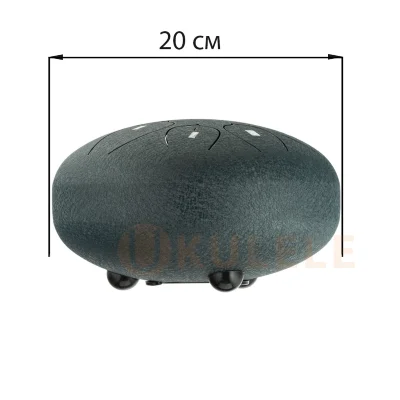 Глюкофон Hluru Huashu THL8-8 Navy Blue 8" (20см) 8 нот Tongue Drum Carbon Steel