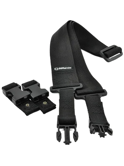 Ремінь для гітари Dimarzio DD2200BK 2 Inch Nylon Cliplock Black