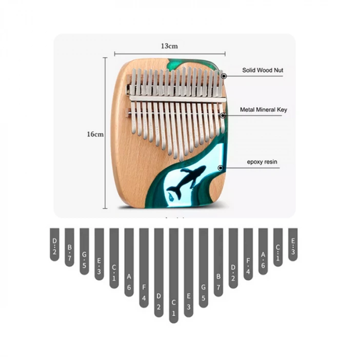 Hluru KW17 Whale Deep Ocean Plate Beech