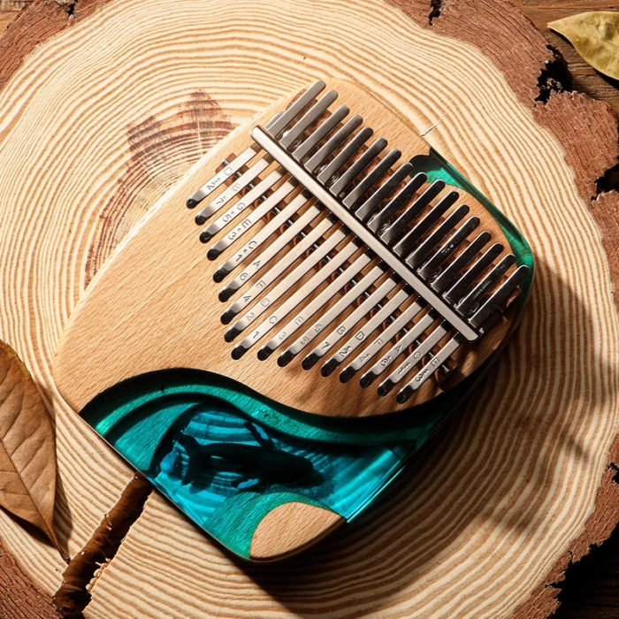 Калімба Калімба Hluru KW17 Whale Deep Ocean Plate Beech