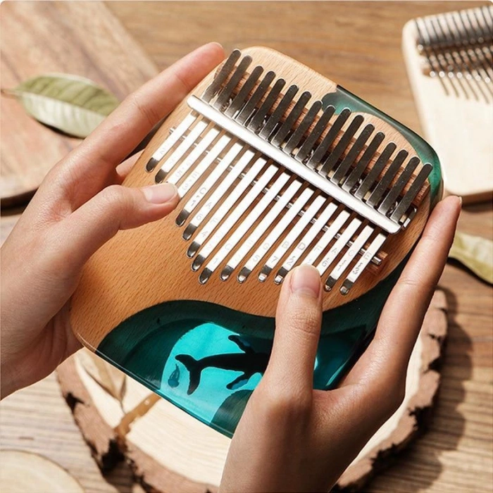 Калімба Калімба Hluru KW17 Whale Deep Ocean Plate Beech