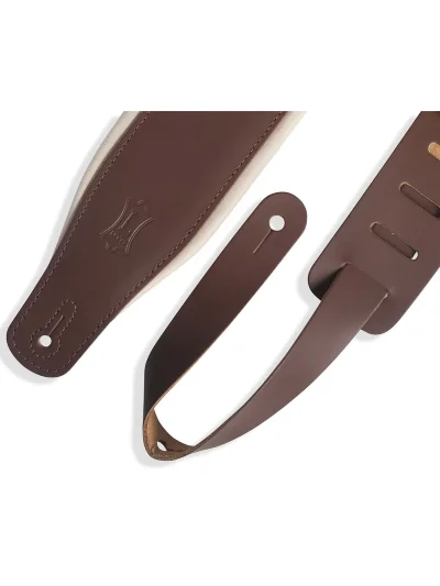 Ремінь для гітари Levy’s M26PD-BRN CRM Amped Leather Series (Brown)