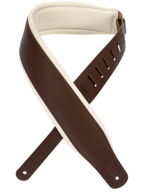 Ремінь для гітари Levy’s M26PD-BRN CRM Amped Leather Series (Brown)
