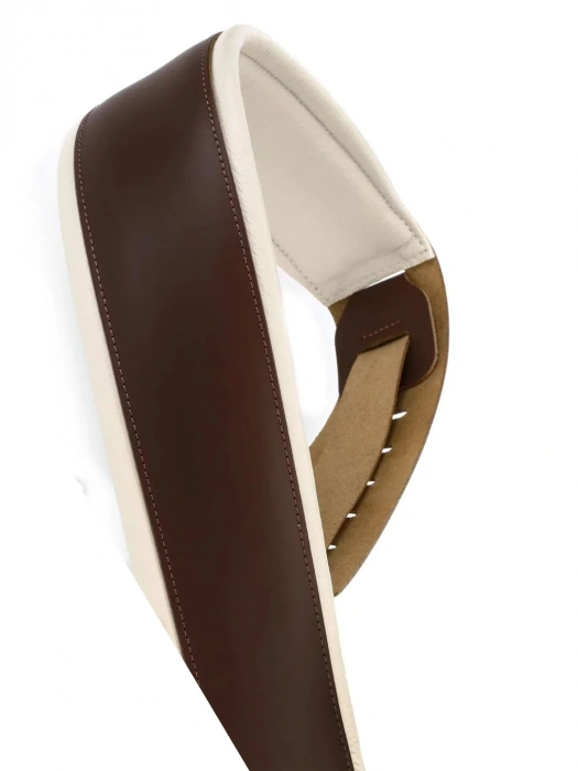 Ремінь для гітари Ремінь для гітари Levy’s M26PD-BRN CRM Amped Leather Series (Brown)