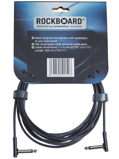 Інструментальний кабель RockBoard Flat Instrument Cable Angled/Angled (300 cm)