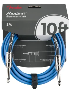 Fender Cable Contour Series 10' Lake Placid Blue