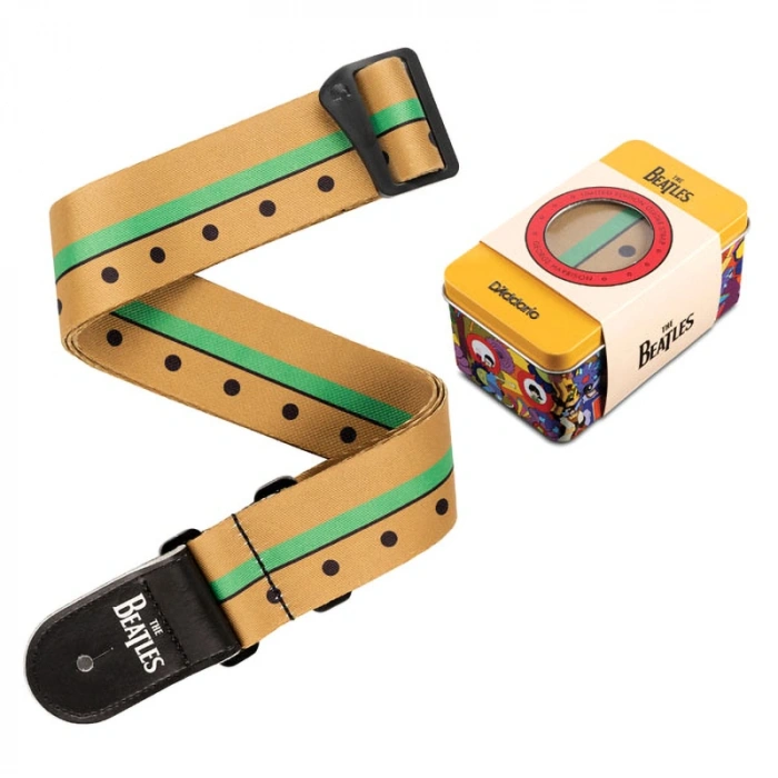 Ремінь для гітари Ремінь для гітари D'Addario 50BTYS02 Yellow Submarine 50th Anniversary Guitar Strap Tin - George