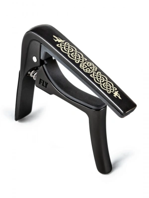 Dunlop 63CBKC Trigger Fly Capo Celtic Knot Edition Curved Black