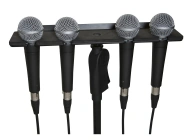Gator Frameworks GFW-MIC-4TRAY Multi Mic Holder Four (4) Mics