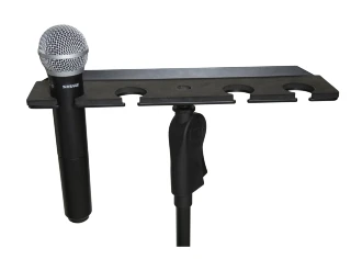 Gator Frameworks GFW-MIC-4TRAY Multi Mic Holder Four (4) Mics
