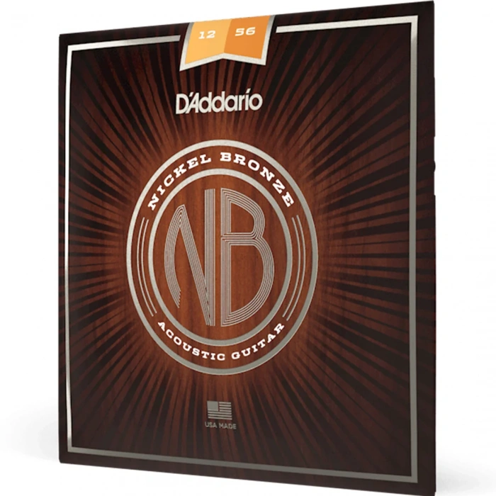 Струни Струни D'Addario NB1256 Nickel Bronze Light Top / Medium Bottom 12-56
