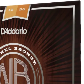 D'Addario NB1256 Nickel Bronze Light Top / Medium Bottom 12-56