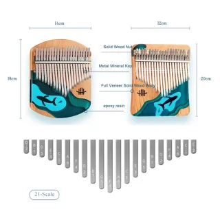 Hluru KW21 Whale Deep Ocean Plate Beech