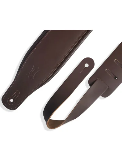 Ремінь для гітари Levy’s M26PD-DBR DBR Amped Leather Series (Dark Brown)