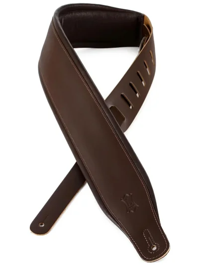 Ремінь для гітари Levy’s M26PD-DBR DBR Amped Leather Series (Dark Brown)
