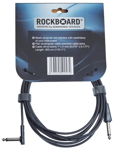 Інструментальний кабель RockBoard Flat Instrument Cable Straight/Angled (300 cm)