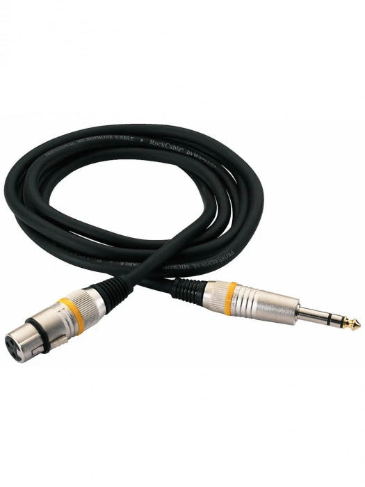Кабель Кабель RockCable RCL30383 D6F BA Microphone Cable XLR(f)/TRS Jack (3m)