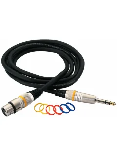 RockCable RCL30383 D6F BA Microphone Cable XLR(f)/TRS Jack (3m)