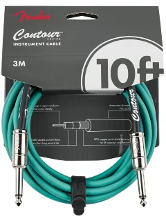Fender Cable Contour Series 10' SHerwood Green