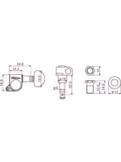Paxphil WJ703M 3+3 BK