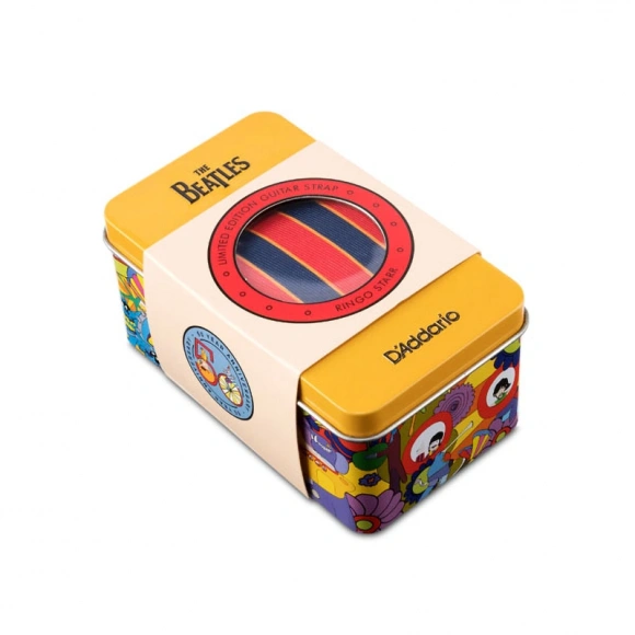 Ремінь для гітари D'Addario 50BTYS03 Yellow Submarine 50th Anniversary Guitar Strap Tin - Ringo Ремінь для гітари D'Addario 50BTYS03 Yellow Submarine 50th Anniversary Guitar Strap Tin - Ringo