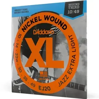D'Addario EJ20 XL Nickel Wound Jazz Extra Light 10-49