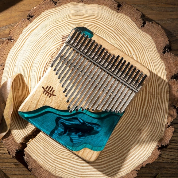 Калімба Hluru KWD21 Whale Deep Ocean Plate Beech