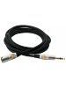 Мікрофонний кабель RockCable RCL30383 D6M BA Microphone Cable XLR(m)/TRS Jack (3m)