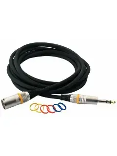 RockCable RCL30383 D6M BA Microphone Cable XLR(m)/TRS Jack (3m)