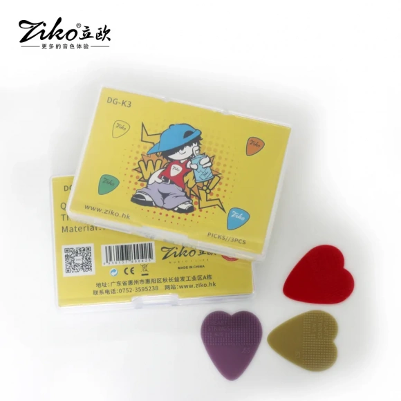 Набор медиаторов Ziko DG-K3 Heart Shape Guitar Picks (3 шт.) Набор медиаторов Ziko DG-K3 Heart Shape Guitar Picks (3 шт.)