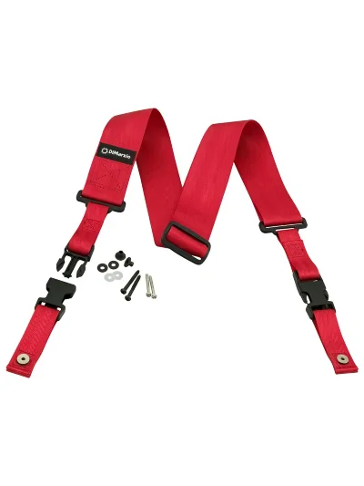 Ремінь для гітари Dimarzio DD2200RD 2 Inch Nylon Cliplock Red