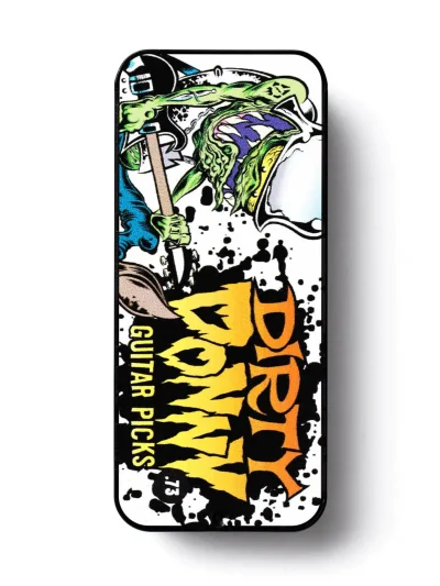 Набір медіаторів Dunlop BL111T.73 Dirty Donny 1 Blackline Art Picks Tin .73mm