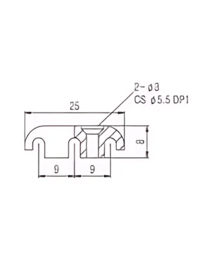 Ретейнер Paxphil HS503 Bass Guitar String Retainer (Chrome)