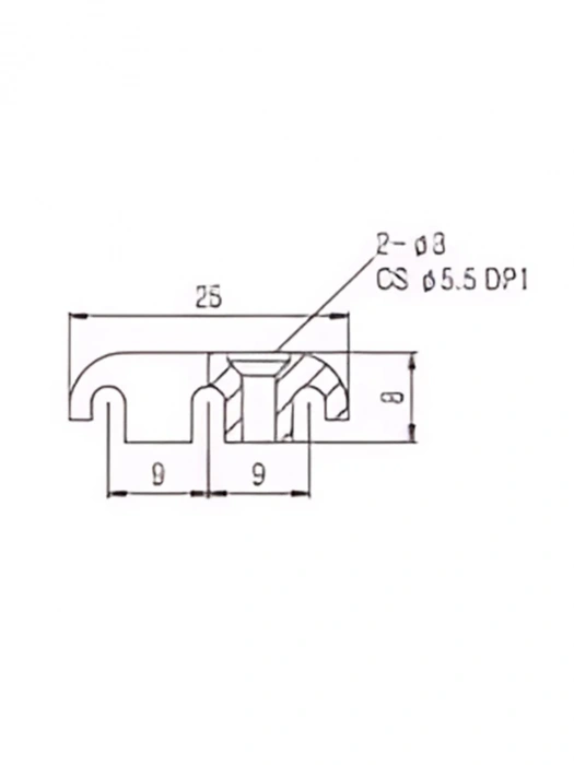 Paxphil HS503 Bass Guitar String Retainer (Chrome)