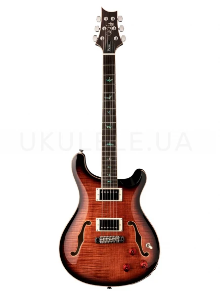 Електрогітара PRS SE Hollowbody II Piezo (Black Gold Burst)