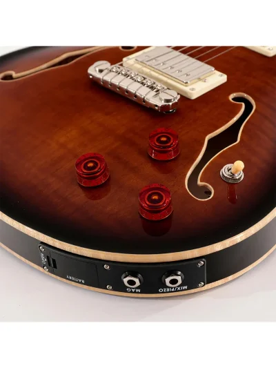 Напівакустична гітара PRS SE Hollowbody II Piezo (Black Gold Burst)