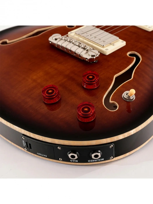 PRS SE Hollowbody II Piezo (Black Gold Burst)
